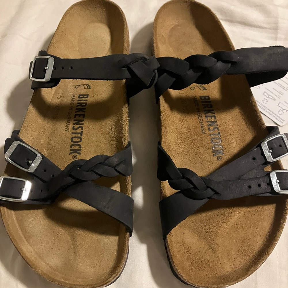 Birkenstock Franca NWT Braided Oiled Leather EU 40/ 9-9.5 Width Regular